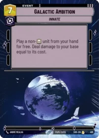 Galactic Ambition (Hyperspace) - 495 - Rare - inglés