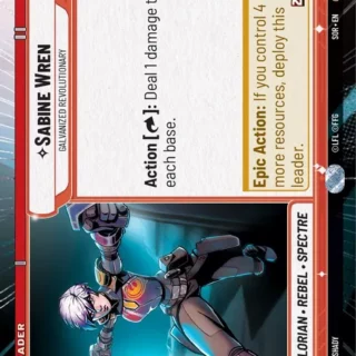 Sabine Wren - Galvanized Revolutionary (Hyperspace) - 280 - Common - inglés