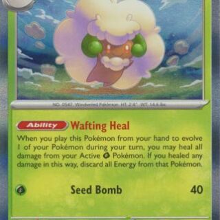 Whimsicott - 015/162 - Holo Rare - Inglés