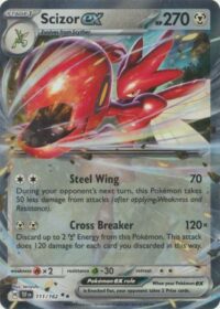 Scizor ex - 111/162 - Ultra Rare - Inglés