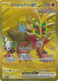 Gouging Fire ex - 214/162 - Gold Secret Rare - Inglés