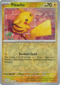 Pikachu - 051/162 - Common Reverse Holo - Inglés