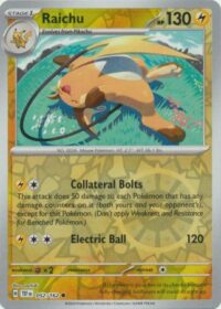 Raichu - 052/162 - Common Reverse Holo - Inglés