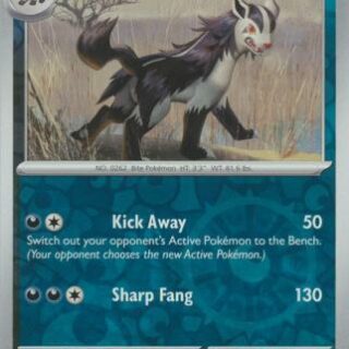 Mightyena - 106/162 - Common Reverse Holo - Inglés