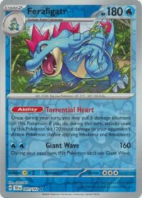 Feraligatr - 041/162 - Holo Rare Reverse Holo - Inglés