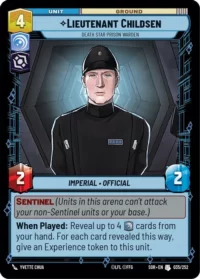 Lieutenant Childsen - Death Star Prison Warden - 035/252 - Uncommon - inglés