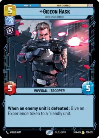 Gideon Hask - Ruthless Loyalist - 036/252 - Rare - Español