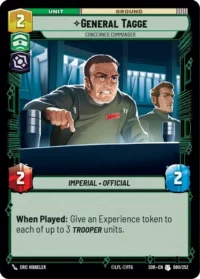 General Tagge - Concerned Commander - 080/252 - Uncommon - inglés