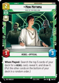 Mon Mothma - Voice of the Rebellion - 096/252 - Uncommon - inglés