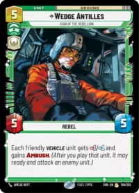 Wedge Antilles - Star of the Rebellion - 100/252 - Rare - inglés (Foil)