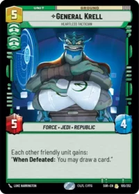 General Krell - Heartless Tactician (Hyperspace Foil) - 369 - Rare - inglés