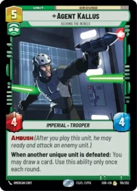 Agent Kallus - Seeking the Rebels - 115/252 - Rare - inglés (foil)