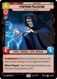 Emperor Palpatine - Master of the Dark Side - 135/252 - Rare - inglés