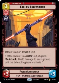 Fallen Lightsaber - 137/252 - Rare - Español