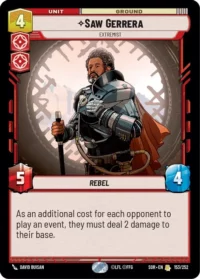Saw Gerrera - Extremist - 153/252 - Rare - inglés (Foil)