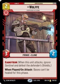 Wolffe - Suspicious Veteran - 160/252 - Rare - inglés (foil)