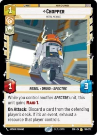 Chopper - Metal Menace - 188/252 - Rare - inglés (foil)