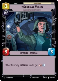 General Veers - Blizzard Force Commander - 230/252 - Uncommon - inglés (foil)