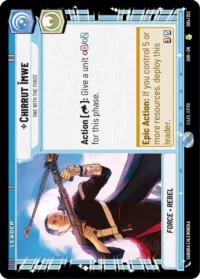 Chirrut Imwe - One With The Force - 004/252 - Rare - inglés