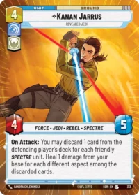 Kanan Jarrus - Revealed Jedi (Hyperspace) - 313 - Uncommon - inglés