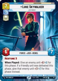 Luke Skywalker - Jedi Knight (Hyperspace) - 317 - Legendary - inglés