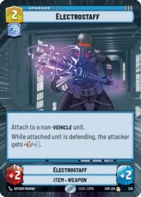 Electrostaff (Hyperspace foil) - 336 - Rare - inglés