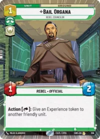 Bail Organa - Rebel Councilor (Hyperspace) - 358 - Rare - inglés
