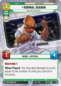 Admiral Ackbar - Brilliant Strategist (Hyperspace) - 361 - Rare - inglés (Foil)