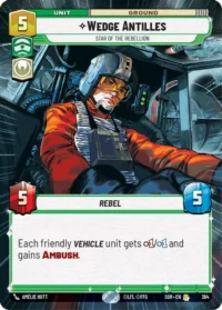 Wedge Antilles - Star of the Rebellion (Hyperspace) - 364 - Rare - inglés