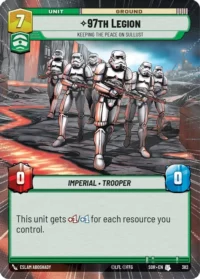97th Legion - Keeping the Peace on Sullust (Hyperspace) - 382 - Uncommon - inglés