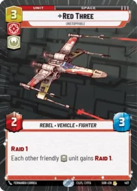 Red Three - Unstoppable (Hyperspace) - 407 - Rare - inglés