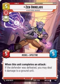 Zeb Orrelios - Headstrong Warrior (Hyperspace) - 409 - Uncommon - inglés