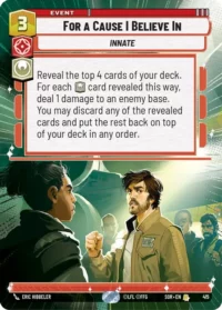 For A Cause I Believe In (Hyperspace) - 415 - Rare - inglés (Foil)