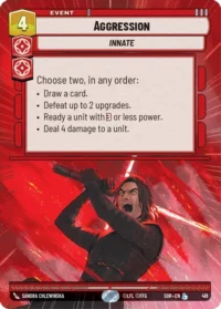 Aggression (Hyperspace) - 418 - Legendary - inglés (Foil)