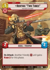 Benthic "Two Tubes" - Partisan Lieutenant (Hyperspace) - 419 - Uncommon - inglés
