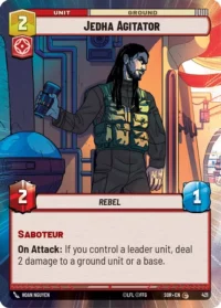 Jedha Agitator (Hyperspace Foil) - 421 - Common - inglés