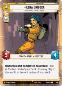 Ezra Bridger - Resourceful Troublemaker (Hyperspace Foil) - 454 - Uncommon - inglés
