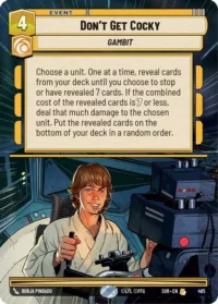 Don't Get Cocky (Hyperspace) - 485 - Rare - inglés (Foil)