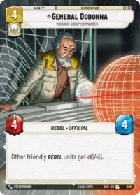 General Dodonna - Massassi Group Commander (Hyperspace) - 500 - Uncommon - inglés
