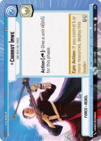 Chirrut Imwe - One With The Force (Hyperspace) - 272 - Rare - inglés