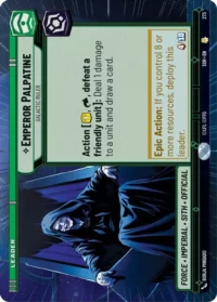 Emperor Palpatine - Galactic Ruler (Hyperspace) - 273 - Rare - inglés