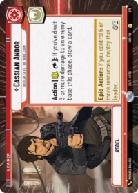 Cassian Andor - Dedicated to the Rebellion (Hyperspace) - 279 - Rare - inglés