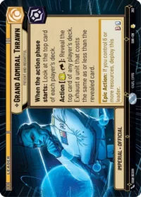 Grand Admiral Thrawn - Patient and Insightful (Hyperspace) - 282 - Rare - inglés