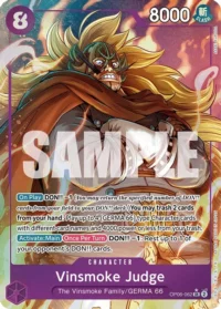 Vinsmoke Judge (Alternate Art) - OP06-062 - SR