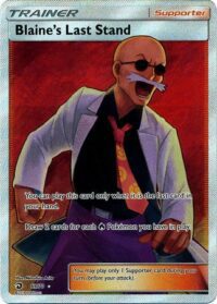 Blaine's Last Stand - 69/70 - Full Art Ultra Rare - Inglés