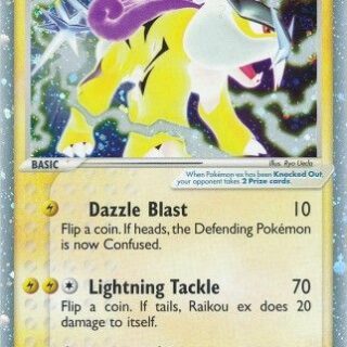 Raikou ex - 92/95 - Ultra-Rare - Inglés (Lightly Played)