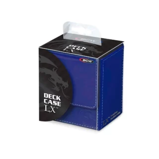Deck box cuero BCW: Deck Case LX - Azul (Para 80 cartas con protector) [OFERTA ESPECIAL]
