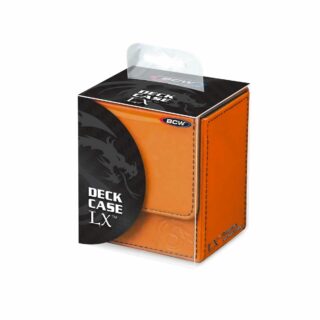 Deck box cuero BCW: Deck Case LX - Naranja (Para 80 cartas con protector) [OFERTA ESPECIAL]