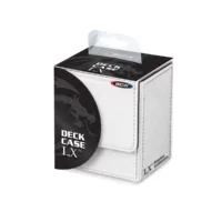 Deck box cuero BCW: Deck Case LX - Blanco (Para 80 cartas con protector)