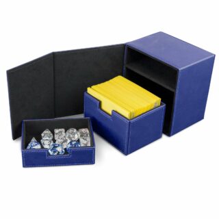 Deck box cuero BCW: Deck Vault LX 100 - Azul (Para 100 cartas con protector)